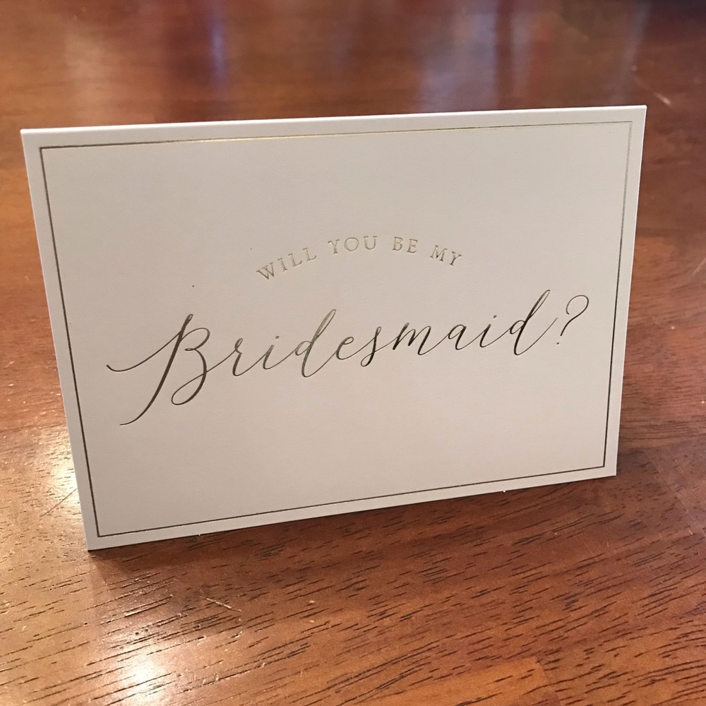 Bridesmaid Cards with Envelopes (set of 4) 💌